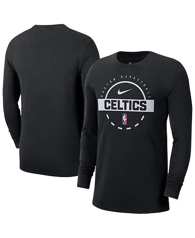 Nike Men's Black Boston Celtics Authentic Long Sleeve Practice T-Shirt