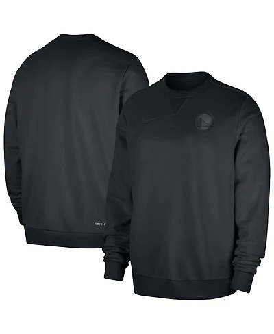 Nike Men's Black Golden State Warriors Authentic Standard Issue Travel Performance Pullover Sweatshirt