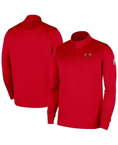 Nike Men's Red Chicago Bulls 2025/26 Authentic Coaches Quarter-Zip Dri-Fit Top
