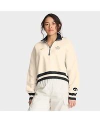 Nike Women's Tan Iowa Hawkeyes Legacy Half-Zip Sweatshirt