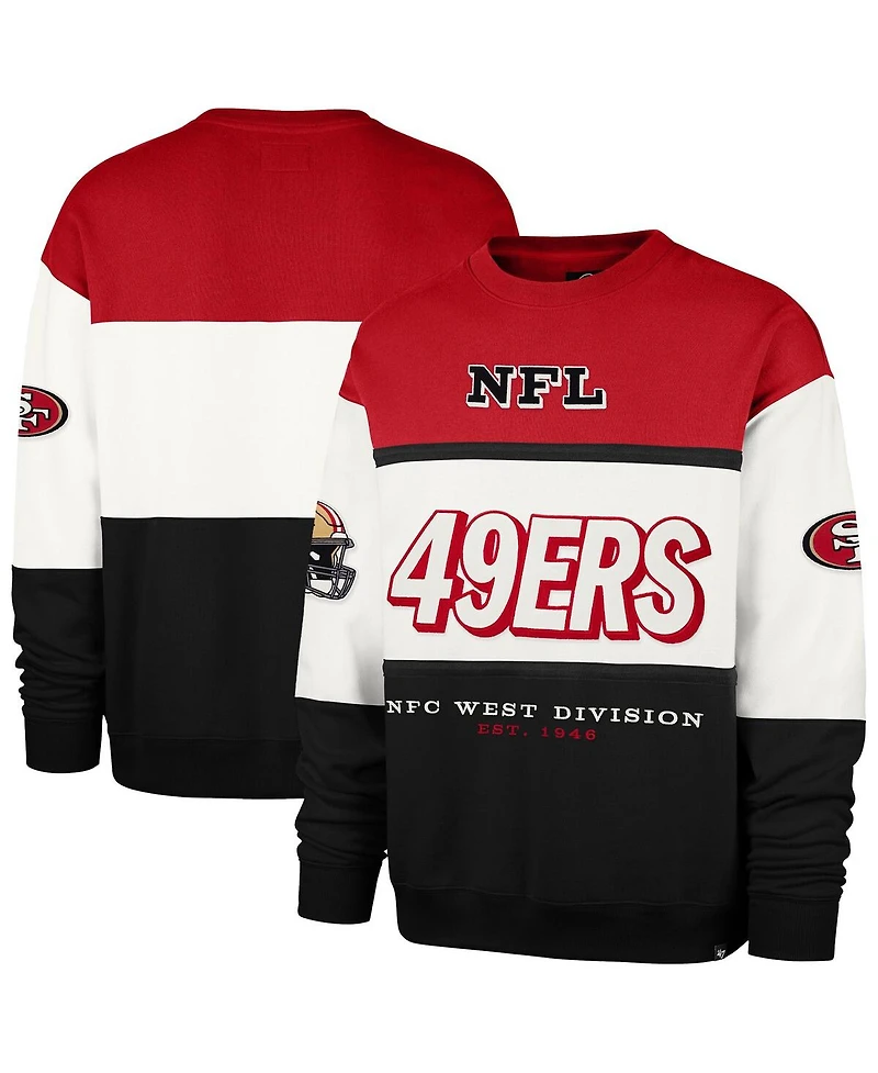 '47 Brand Men's Scarlet/Black San Francisco 49ers Breeze Maximalist Sweatshirt