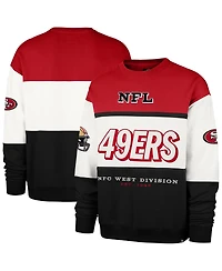 '47 Brand Men's Scarlet/Black San Francisco 49ers Breeze Maximalist Sweatshirt