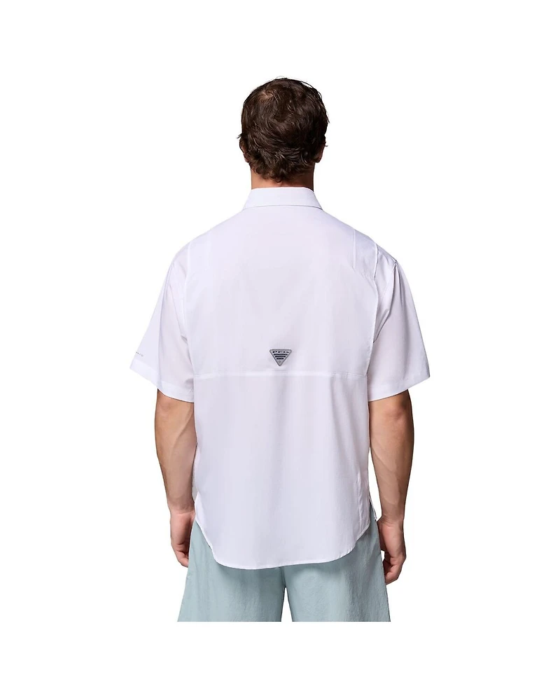 Columbia Men's White Kentucky Wildcats Tamiami Omni-Shade Button-Down Shirt