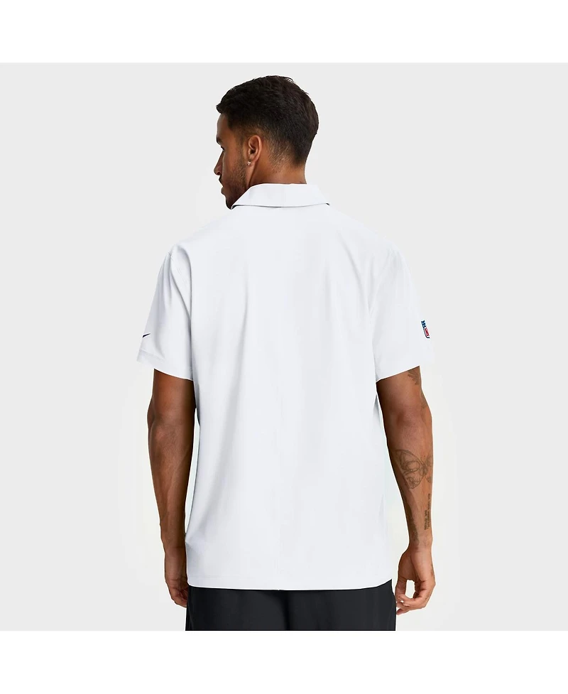 Nike Men's White Minnesota Vikings Sideline City Pride Woven Performance Polo Shirt