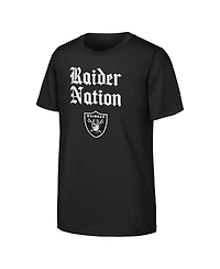 Outerstuff Big Boys and Girls Black Las Vegas Raiders Team Spirit T-Shirt