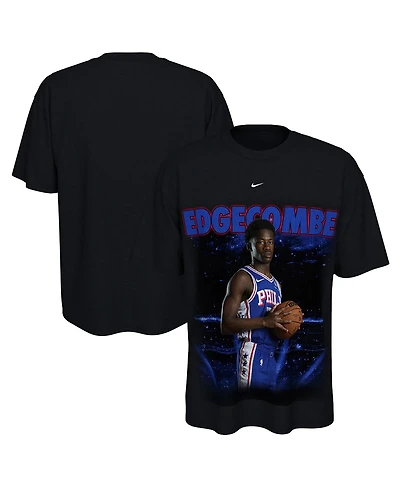 Nike Men's and Women's Vj Edgecombe Black Philadelphia 76ers New Faces x Places T-Shirt