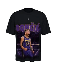 Jordan Men's and Women's Luka Doncic Black Los Angeles Lakers New Faces x Places T-Shirt