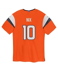 Nike Baby Boys and Girls Bo Nix Orange Denver Broncos Team Player Game Jersey