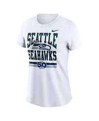 Nike Women's White Seattle Seahawks 50th Season T-Shirt