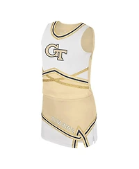 Colosseum Big Girls 2-Piece Gold Georgia Tech Yellow Jackets Lollipop Park Cheer Set