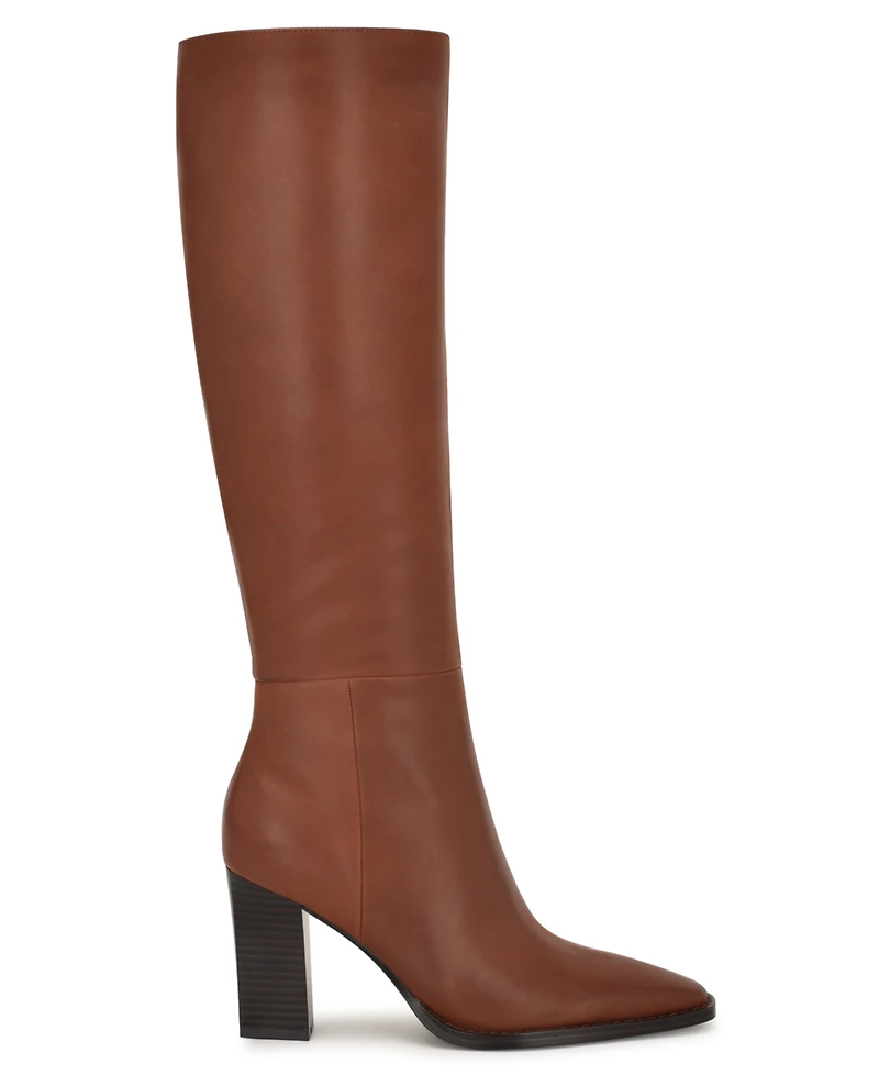 Nine West Women's Zazz Tall Block Heel Dress Boots