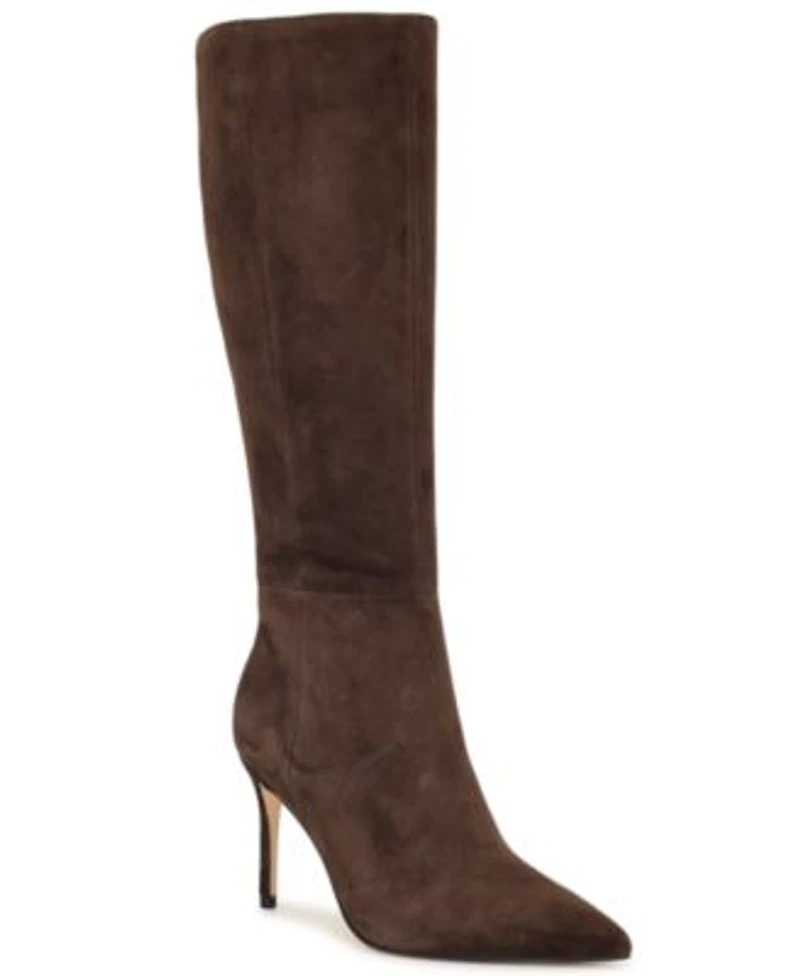 Nine West Womens Cook Tall Stiletto Dress Boots Regular Wide Calf