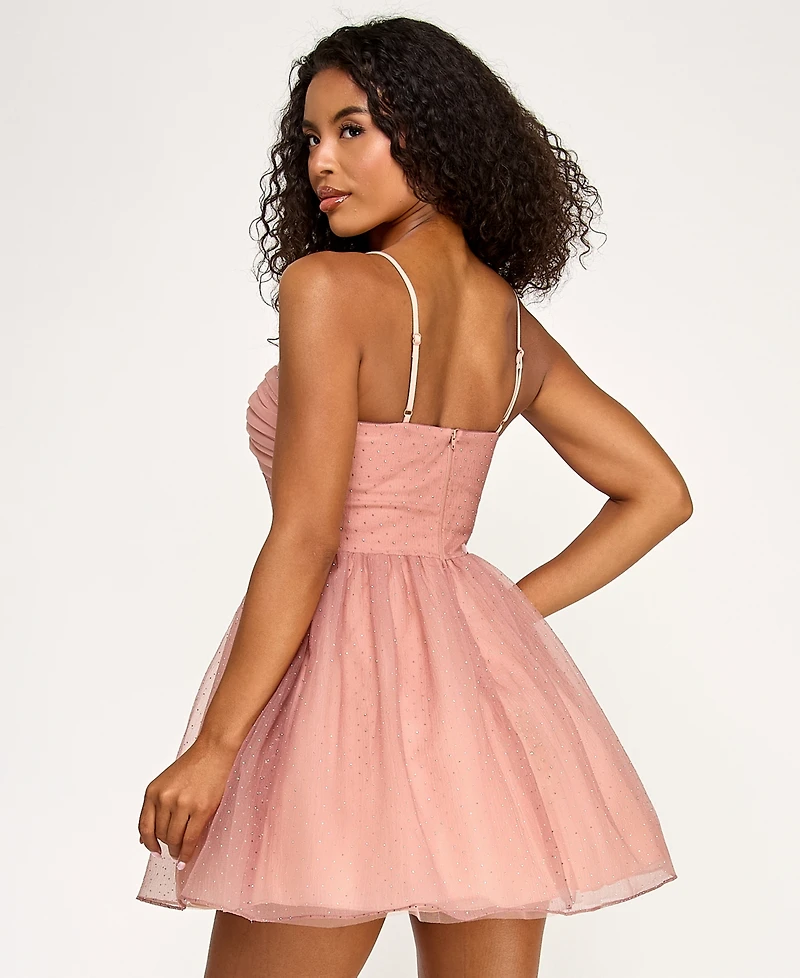Seni & Cade Juniors' Organza Corset Party Dress