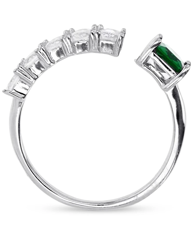 Macy's Cubic Zirconia Baguette Ring (2.31 ct. t.w.) Sterling Silver
