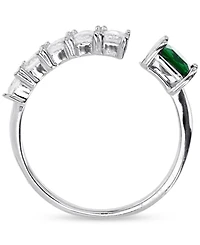 Macy's Cubic Zirconia Baguette Ring (2.31 ct. t.w.) Sterling Silver