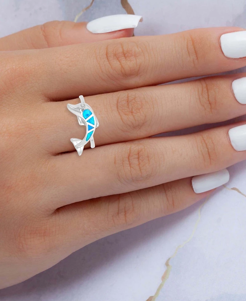 Macy's Opal Ring Sterling Silver