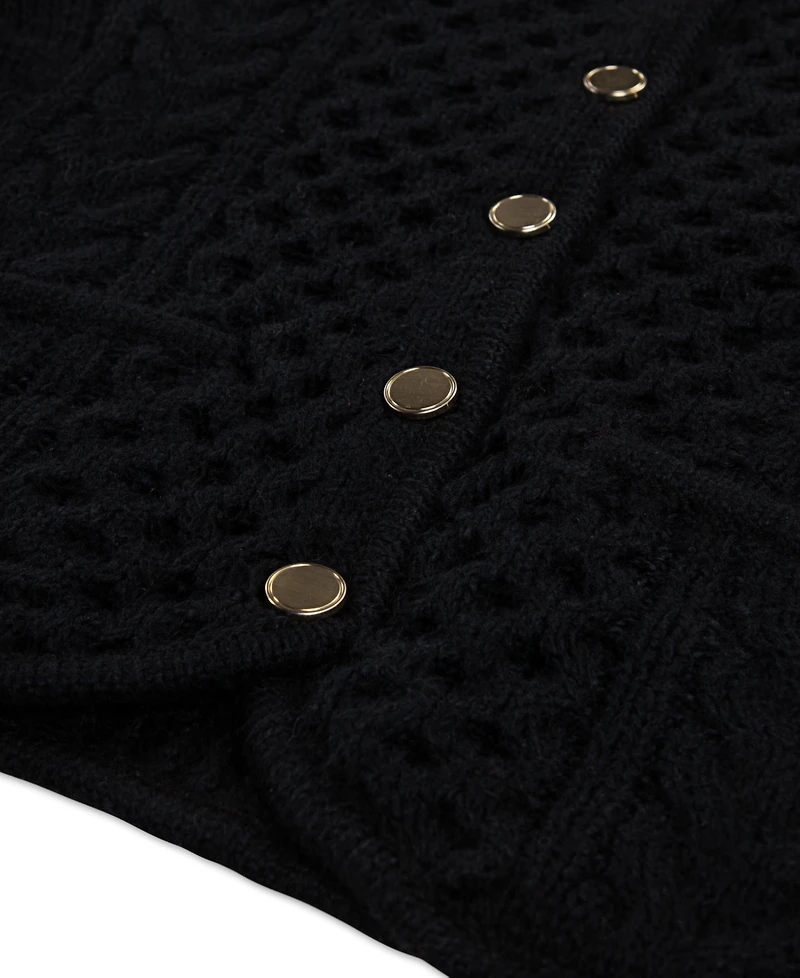 abercrombie kids Girls Cable Knit Cardigan Sweater