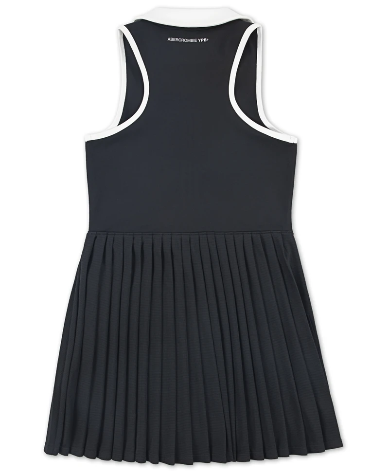abercrombie kids Girls Half-Zip Pleated Mini Dress