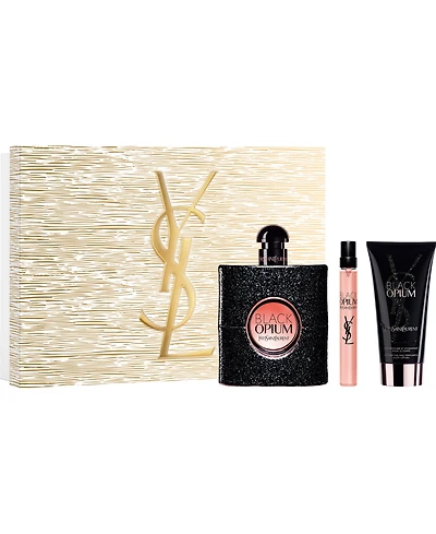 Yves Saint Laurent 3-Piece Black Opium Eau De Parfum with Body Lotion Gift Set