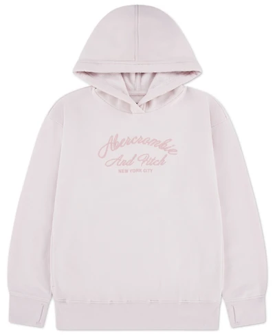 abercrombie kids Girls Logo Script Pullover Hoodie