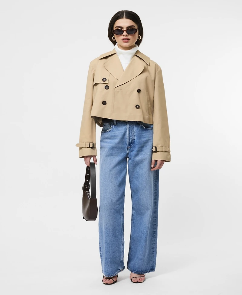 French Connection Women's Cropped Trench Coat