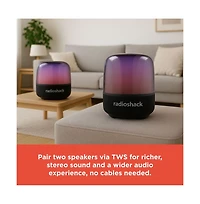 RadioShack 60W Wireless Speaker with Microphone For Karaoke and 360 Rgb Lights True Wireless 4001785