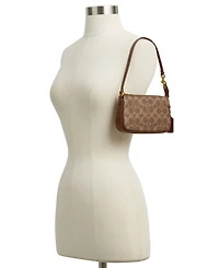 Coach Plaza Mini Signature Canvas Shoulder Bag 18