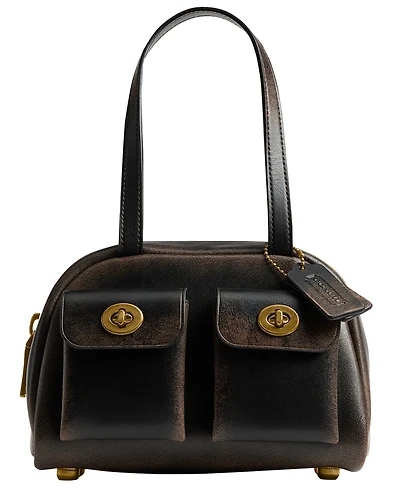 Coach Women's Twin Turn Lock Pocket Mini Shoulder Bag
