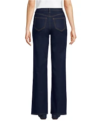 Lands' End Women's Soft Denim High Rise Classic Flare Jeans