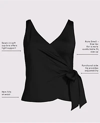 Lands' End Petite Side Tie Tankini Top
