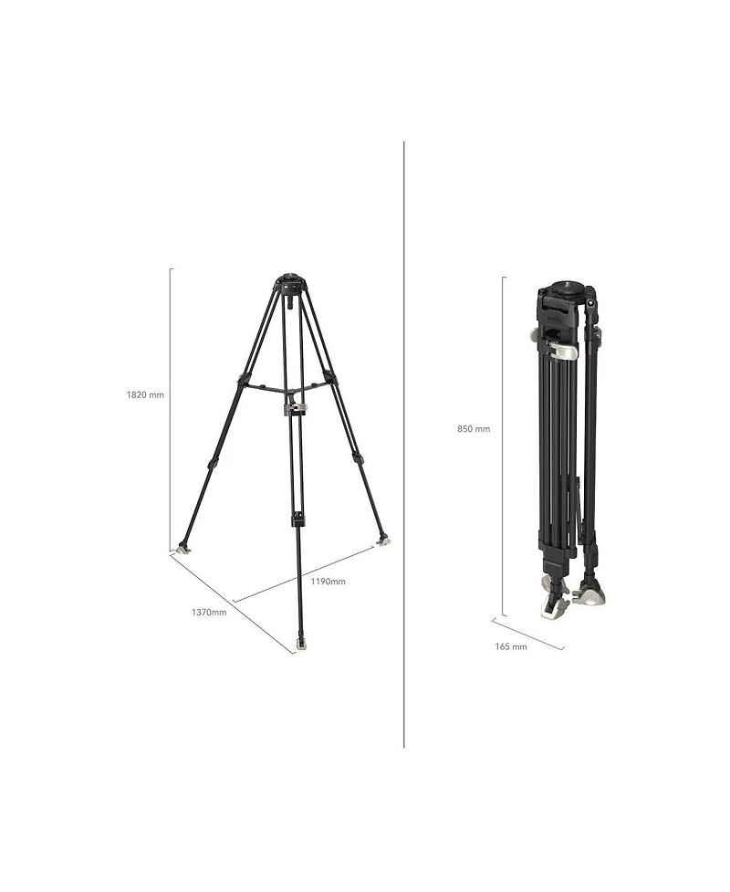 SmallRig FreeBlazer 3-Section Heavy-Duty Carbon Fiber Tripod with 75mm Bowl