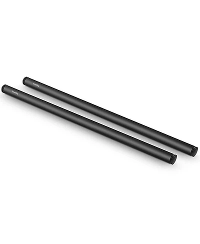 SmallRig 15mm Black Aluminum Alloy Rod Pair, M12 Thread, 16"