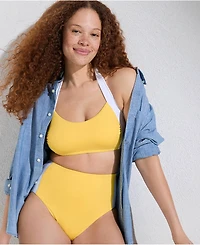 Lands' End Women's Seamed Halter Bikini Top