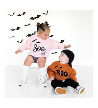 Sweet Wink Little and Big Girls Boo Bat Halloween Knit Sweater