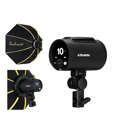Profoto A2 The Little Big Off Camera Flash Head w/ Glow 28" ParaSnap Octa Softbox
