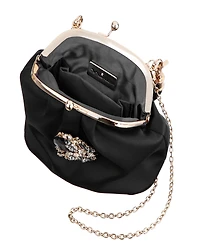 Nina Vintage Style Crystal Ornament Frame Clutch