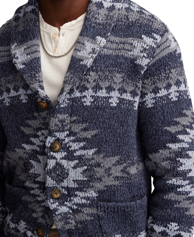 Lucky Brand Men's Shawl Collar Cardigan Sweater