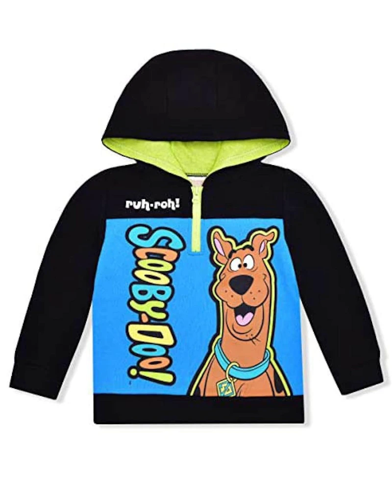 Children's Apparel Network Toddler Black Scooby-Doo Graphic Pullover Hoodie