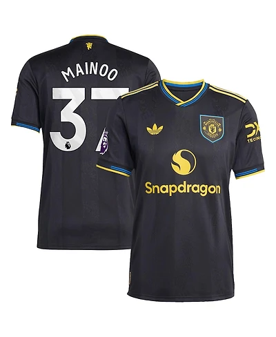 Adidas Men's Kobbie Mainoo Black Manchester United 2025/26 Third Authentic Player Jersey