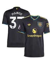 Adidas Men's Kobbie Mainoo Black Manchester United 2025/26 Third Authentic Player Jersey