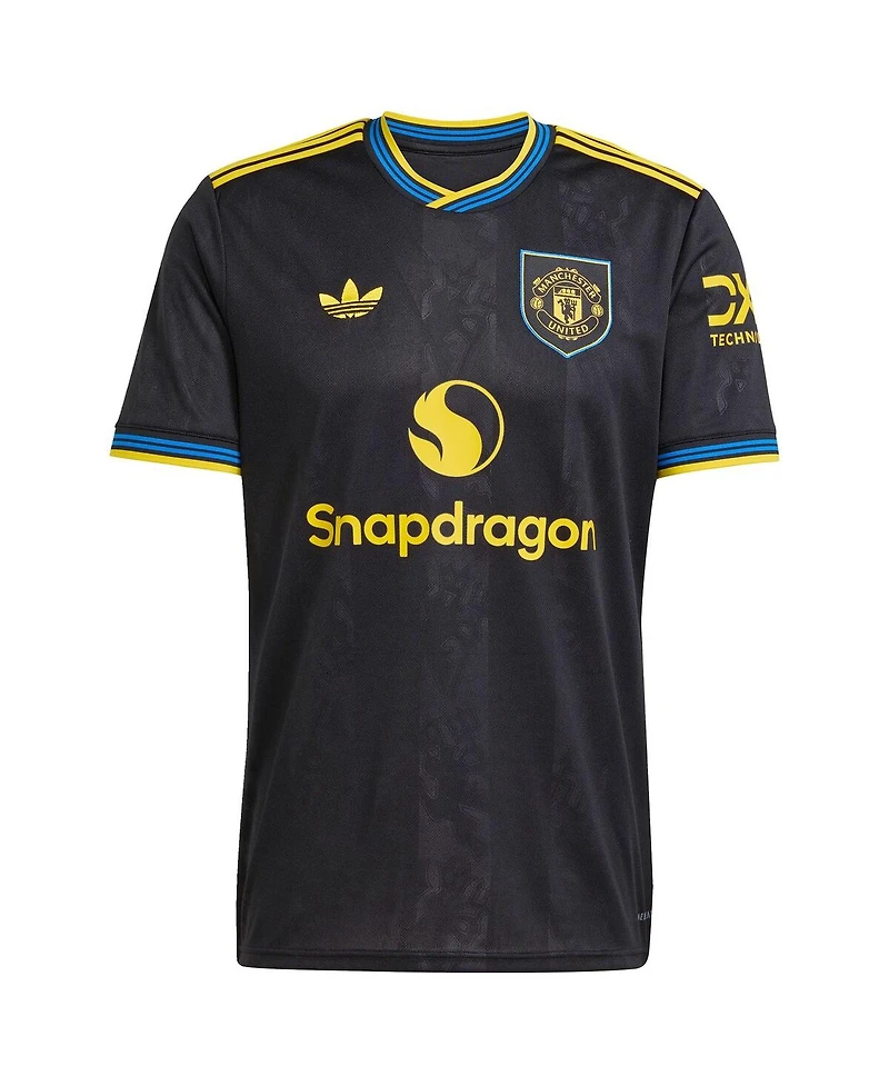 Adidas Men's Bruno Fernandes Black Manchester United 2025/26 Third Replica Player Jersey