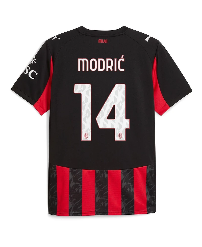 Puma Men's Luka Modric Red Ac Milan 2025/26 Home Replica Jersey