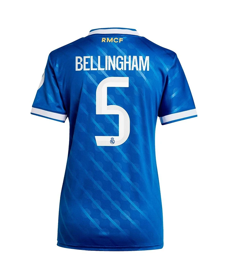 Adidas Women's Jude Bellingham Blue Real Madrid 2025/26 Third Replica Player Jersey