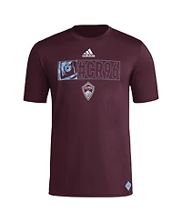 Adidas Men's Burgundy Colorado Rapids 2024 Jersey Hook Aeroready T-Shirt
