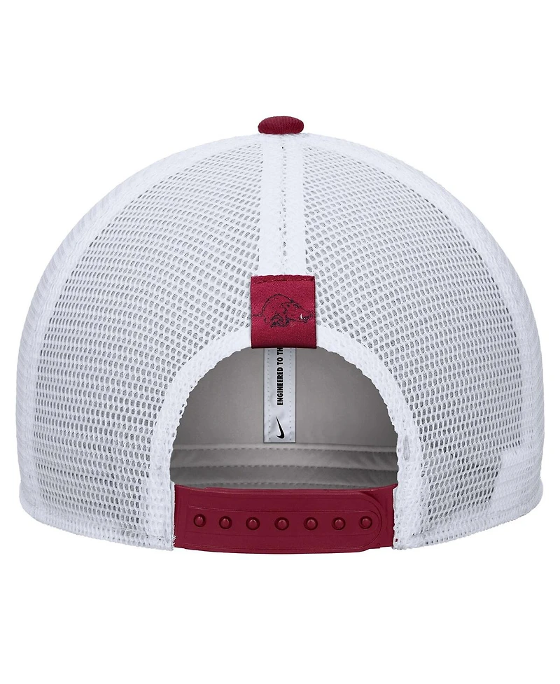 Nike Men's Cardinal Arkansas Razorbacks Arch Rise Performance Trucker Adjustable Hat