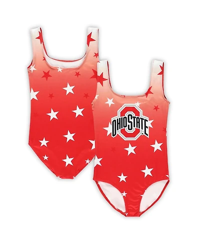ZooZatz Big Boys and Girls Scarlet Ohio State Buckeyes Dance Leotard