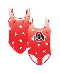 ZooZatz Big Boys and Girls Scarlet Ohio State Buckeyes Dance Leotard
