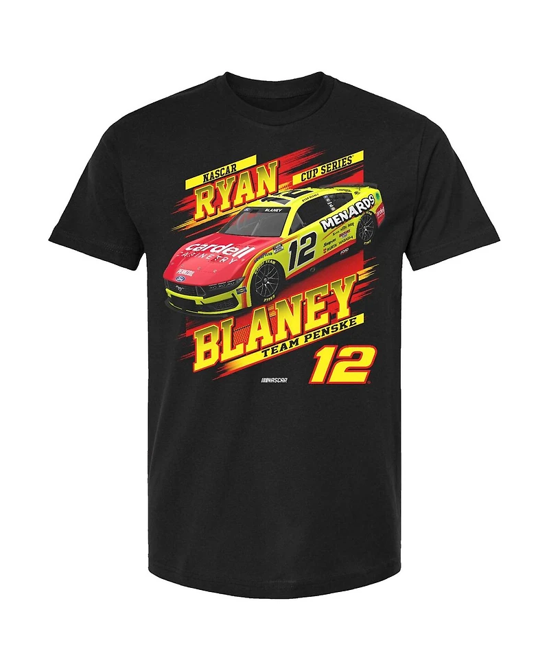 Team Penske Men's Black Ryan Blaney Menards Car T-Shirt