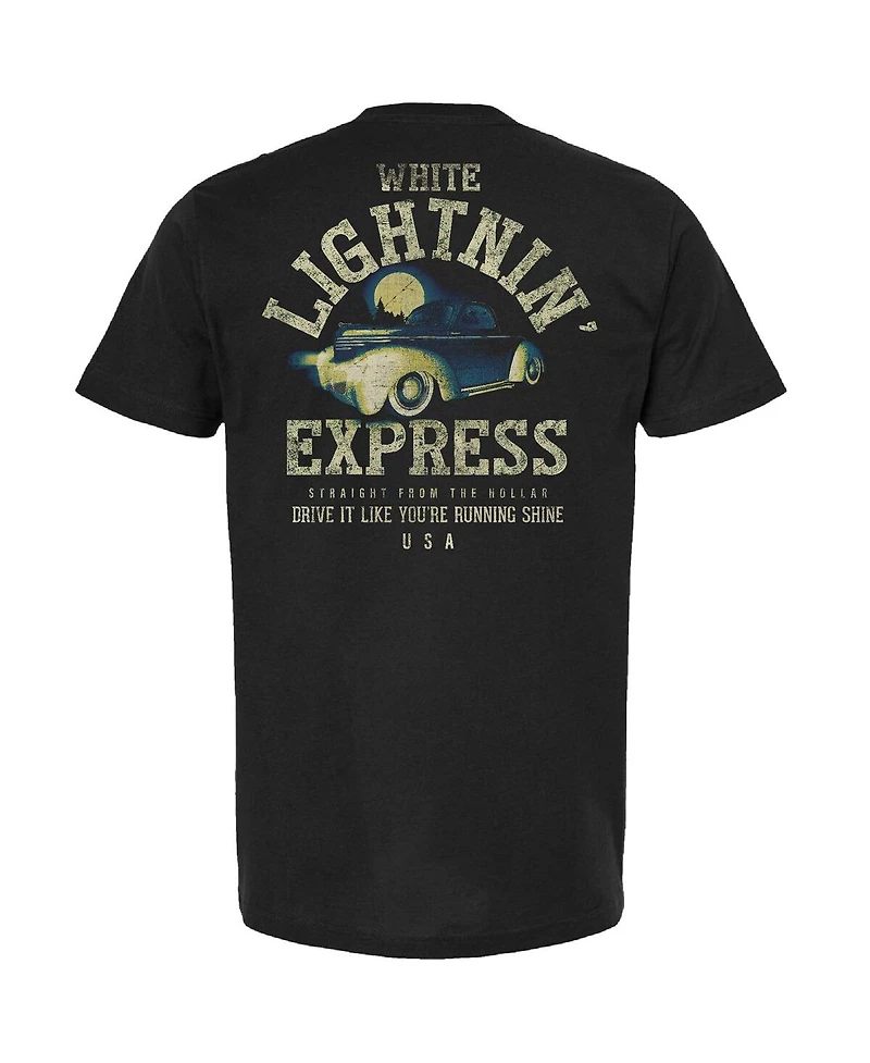 Checkered Flag Sports Men's Black Nascar White Lightning' Express T-Shirt