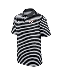 Nike Men's Black Virginia Tech Hokies Victory Stripe Performance Polo Shirt
